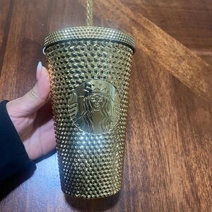 Starbucks Gold Textured Tumbler
